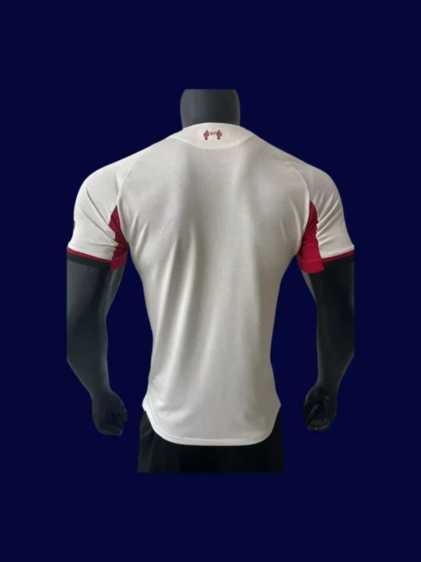 Liverpool Away White Jersey 25/26 Player Version Back