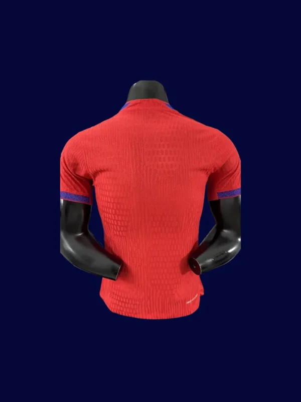 Norway 2025-26 Home Red Football Jersey Player Version - Back | Number-ready, reinforced seams