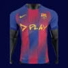 Barcelona 2526 Ed Sheeran Home Player Front blue-red stripes match-grade jersey