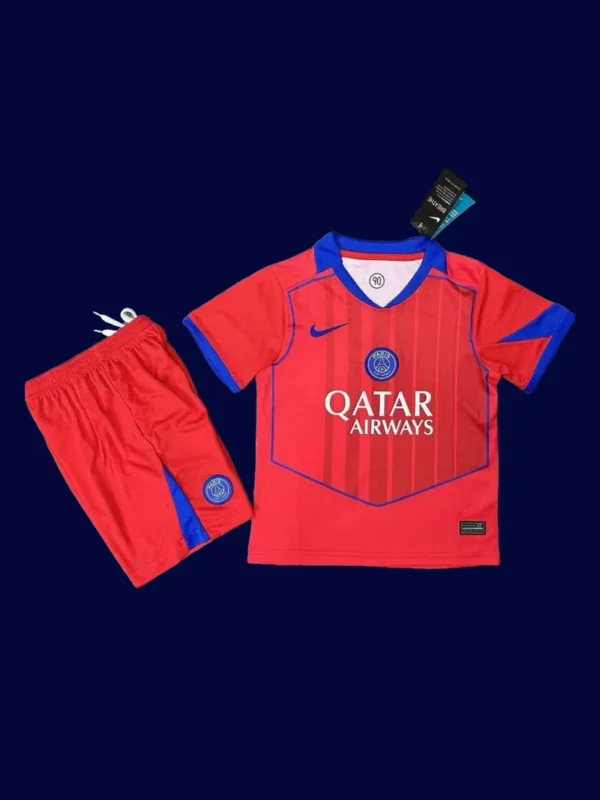 PSG Kids Third Red Kit 25/26 Fans Version Front