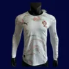Portugal 2526 Away LS Player Jersey White Front | Pro Long Sleeve