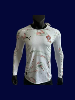 Portugal 2526 Away LS Player Jersey White Front | Pro Long Sleeve