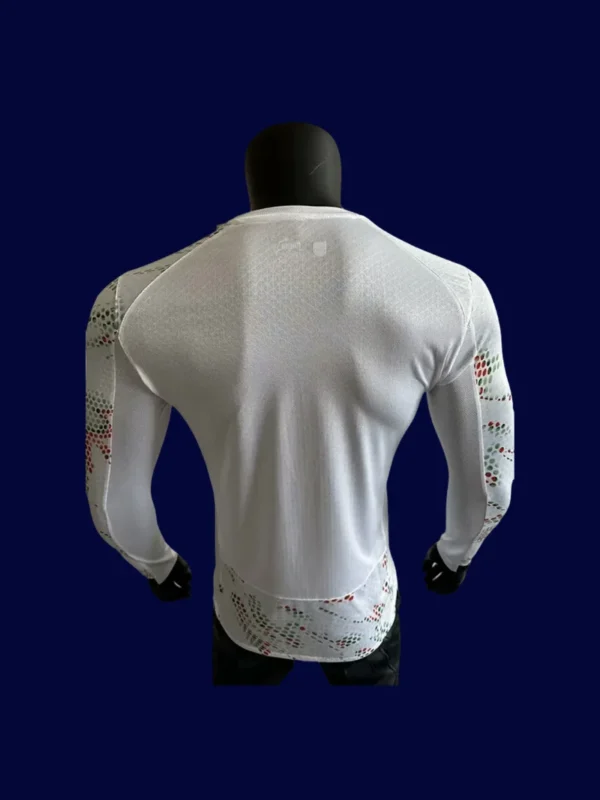 Portugal 2526 Away LS Player Jersey White Back | Match LS Rear