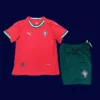 Portugal 2526 Home Kids Player Kit Front | Youth Match Red Set