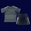 Real Madrid Away Black Kids kits 2526 Fans Version2 - KFCool – Football Jerseys & Soccer Kits Store Real Madrid Kids Away Back Fans 25/26 Black Kit