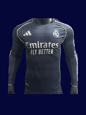 Real Madrid Away Long Sleeve Front Player 25/26