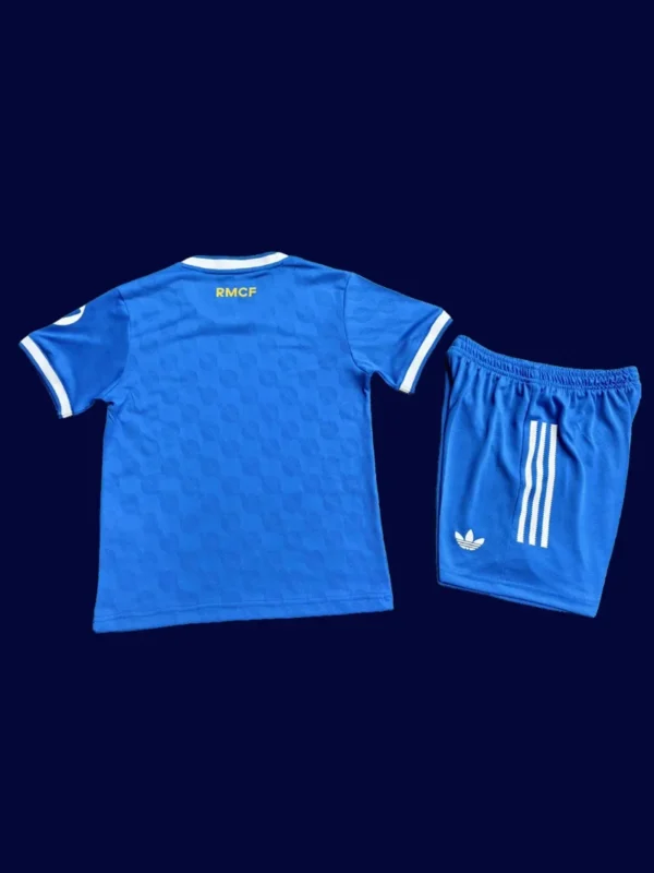 Real Madrid Kids Third Back Player 25/26 Blue Kit