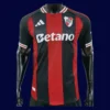 River Plate 25/26 away player jersey front, elite red-black match kit