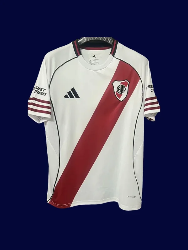 River Plate 25/26 home fans jersey front, supporter white-red kit