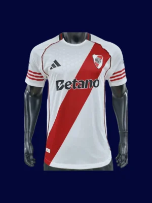 River Plate 25/26 home player jersey front, elite match diagonal stripe