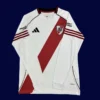 River Plate Home Long Sleeve Jersey 2526 Fans Version1 - KFCool – Football Jerseys & Soccer Kits Store River Plate 25/26 home long sleeve fans jersey front, supporter LS kit