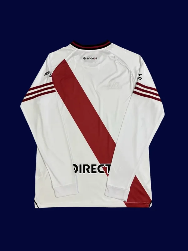 River Plate Home Long Sleeve Jersey 2526 Fans Version2 - KFCool – Football Jerseys & Soccer Kits Store River Plate 25/26 home long sleeve fans jersey back, LS supporter rear
