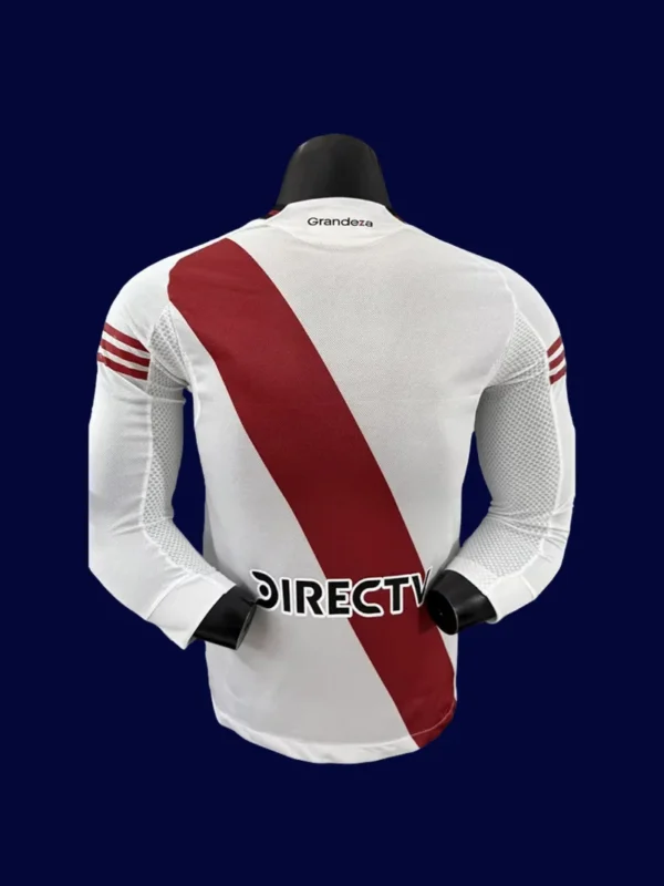 River Plate 25/26 home long sleeve player back, LS pro rear