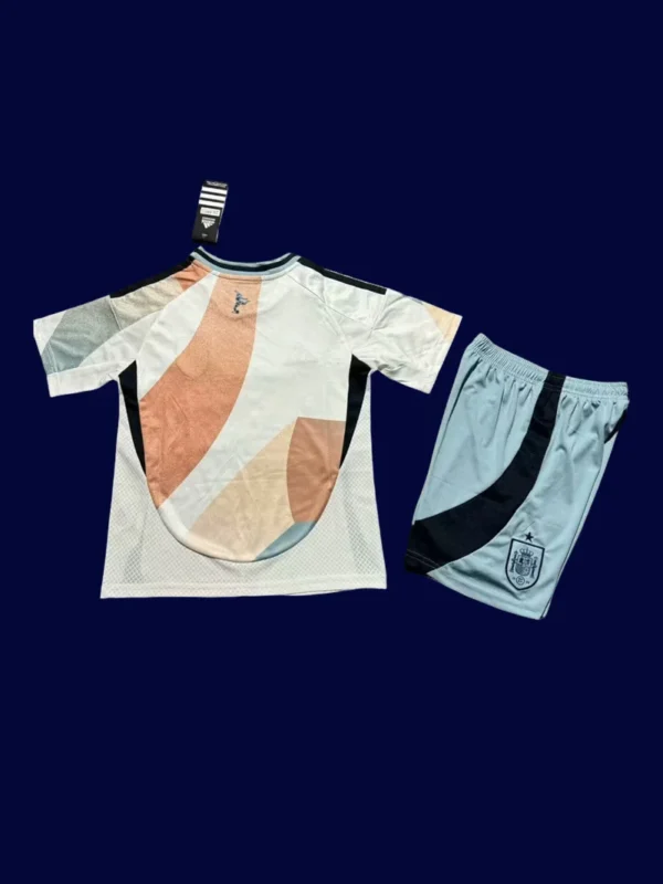 Spain 2025 Away Kids Kit Fans Version Back