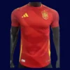 Spain 2425 Home Red Jersey Player Version Front