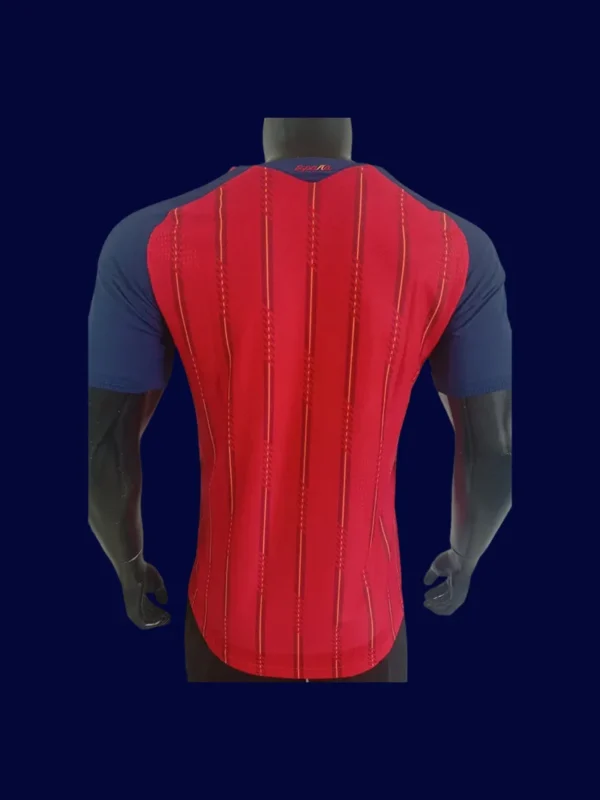Spain 2627 Home Red Jersey Player Version Back View