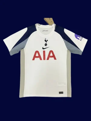 Tottenham Hotspur 25/26 Home Jersey Fans Version Front white replica.