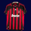 AC Milan home classic retro jersey 2006/07 front red black vintage style