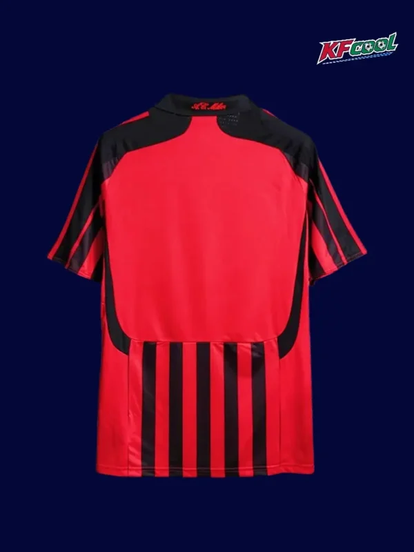 AC Milan 2007/08 home classic retro jersey back view