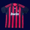 AC Milan home classic retro jersey 2008/09 front red black vintage design