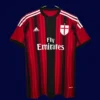 AC Milan home classic retro jersey 2014/15 front iconic red and black stripes