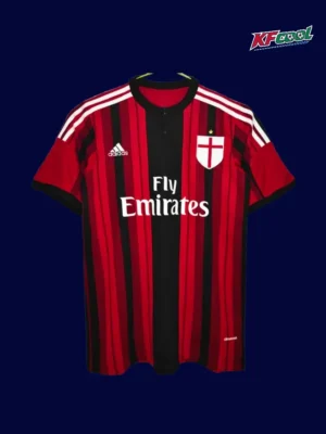 AC Milan home classic retro jersey 2014/15 front iconic red and black stripes