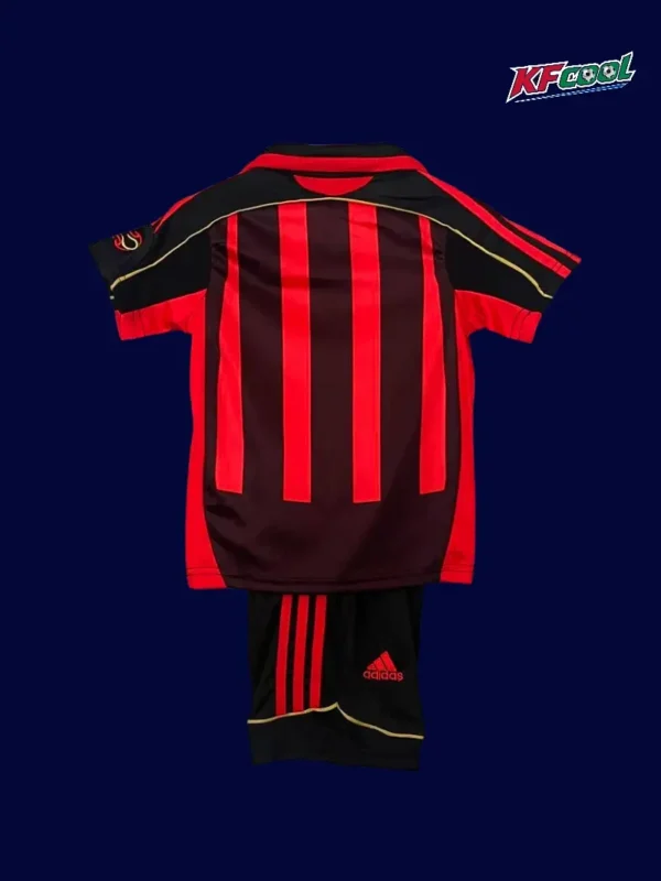 AC Milan 2006/07 home classic retro kids kits back view