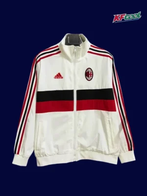 AC Milan white windbreaker 25/26 fans version front view