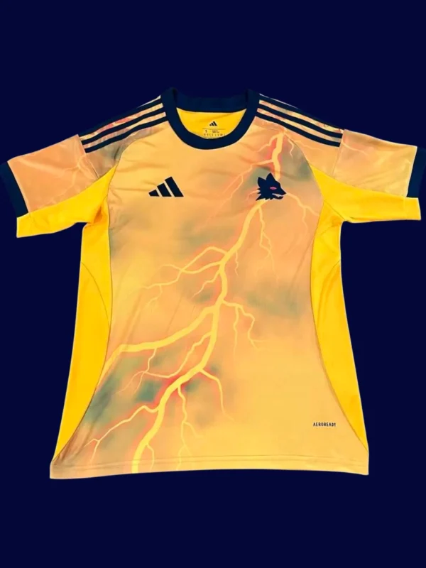 AS Roma Away Jersey 25/26 Fans Version front with away colors and badge.