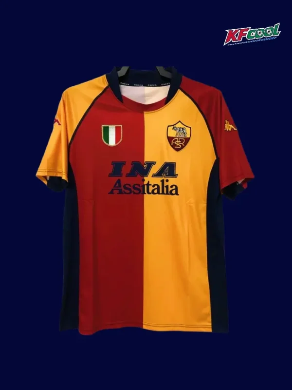 AS Roma home classic retro jersey 2001/02 front iconic design