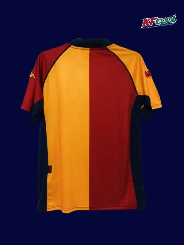 AS Roma 2001/02 home retro jersey back with name area