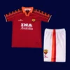 AS Roma home classic retro kids kits 1998/99 front vintage youth jersey design