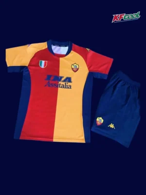 AS Roma home classic retro kids kits 2001/02 front youth retro football jersey