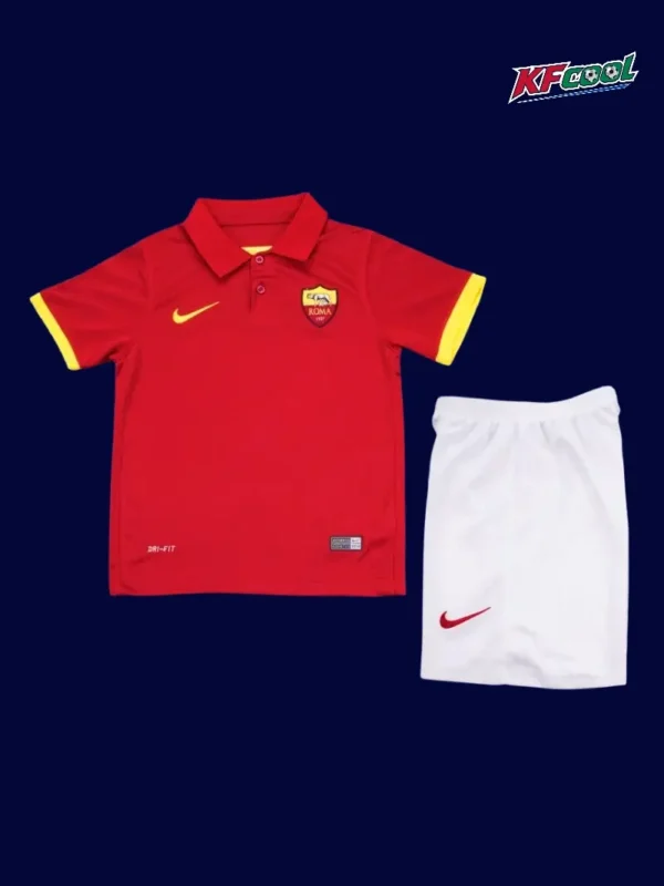 AS Roma home classic retro kids kits 2014/15 front stylish youth kit