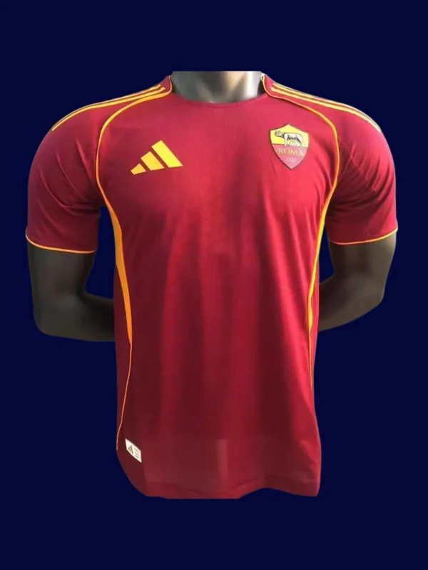 AS Roma Home Jersey 25/26 Player Version front with professional cut and club crest.