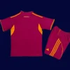 AS Roma Home Kids Kits 25/26 back with printed number panel.