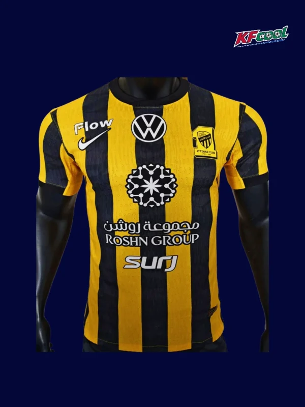 Al Ittihad 25/26 home player jersey front premium breathable kit