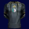 Algeria black training shirt 26/27 player front — pro fit, breathable