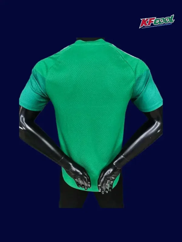 Algeria green training shirt 26/27 player back (red) — lightweight panel