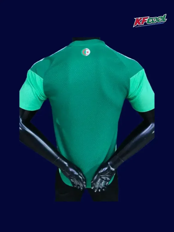 Algeria green training shirt 26/27 player back (white) — lightweight panel