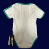 Algeria home white babysuit 26/27 back — snap closure