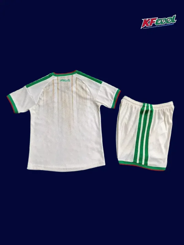 Algeria home white kids kit 26/27 back player — name area