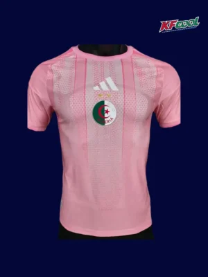 Algeria pink training shirt 26/27 player front — pro fit, breathable