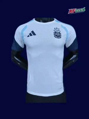 Argentina white training shirt 26/27 player front, pro training top
