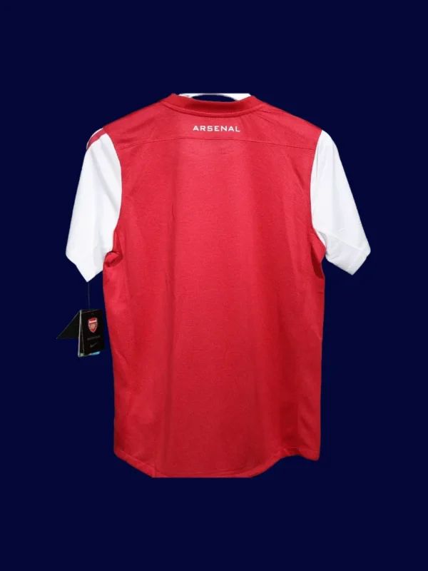 Arsenal 125Th Anniversary Retro Jersey 1112 Player2 - KFCool – Football Jerseys & Soccer Kits Store back view of 125th anniversary retro player-version jersey (11/12) showing tailored back and reinforced number area.