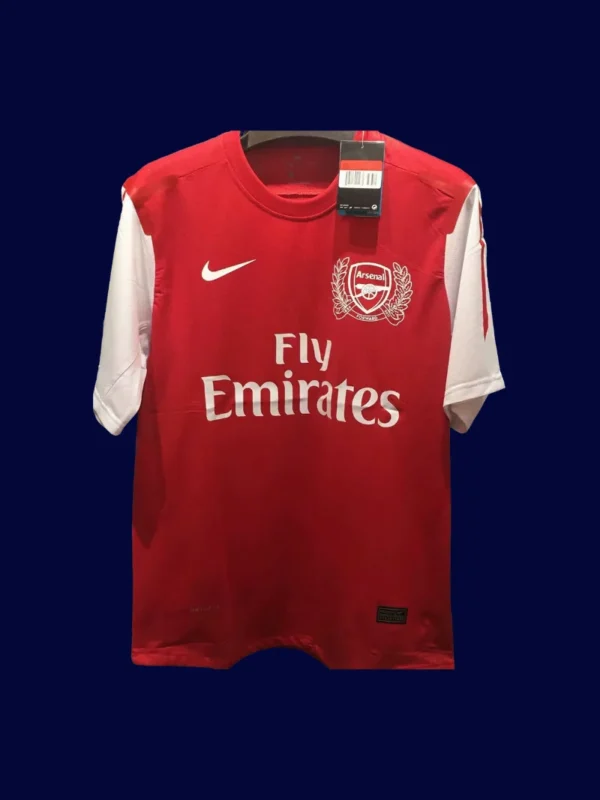 front view of 125th anniversary retro football jersey with commemorative detailing (11/12).