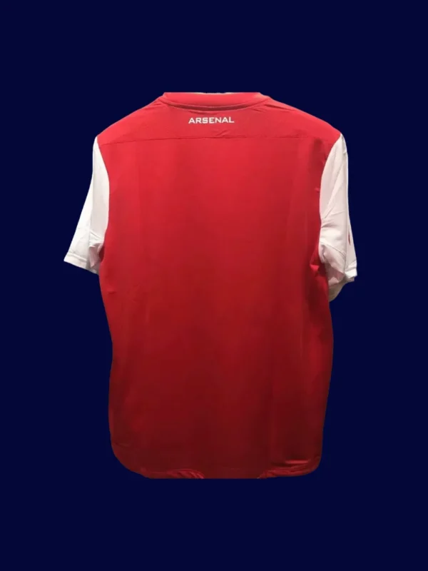 back view of 125th anniversary retro football jersey (11/12) showing commemorative back panel and number zone.