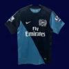 front view of away retro soccer jersey (11/12) with longline cut and classic trims.