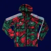 front view of branded windbreaker with modern cuts and full zip (24/25).