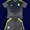 Aston Villa Black GK Kids kits 25/26 front breathable junior goalkeeper kit